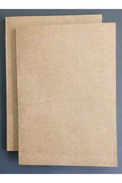 DEFTERSAN A5 Kraft kapak Krem kağıt 60 yaprak Çizgisiz 2 adet