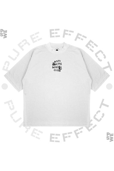 TRAGEDY Unisex Oversize Anti Social Social Club Dragon Printed Boxy Fit Μπλουζάκι από χοντρό ύφασμα