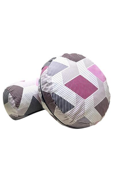 NareSpor Set de două perne pentru bolster și perne de meditație cu modele geometrice