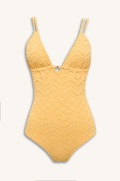DeFacto Regular Fit Embroidered Embroidered Swimsuit Fall in Love 6898Ax25Sm