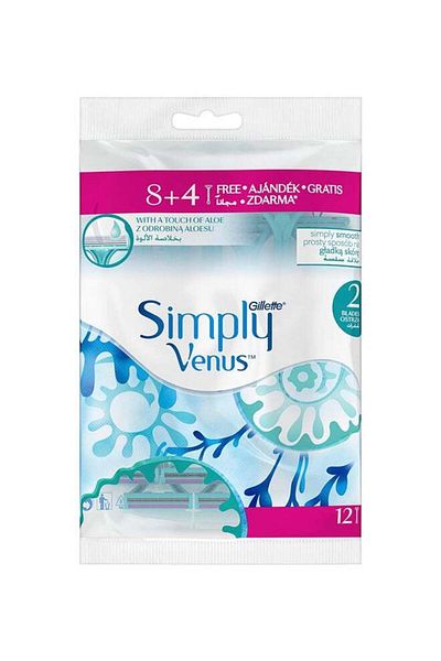 Gillette Gillette Simply Venus 2 Disposable Blades 8+4