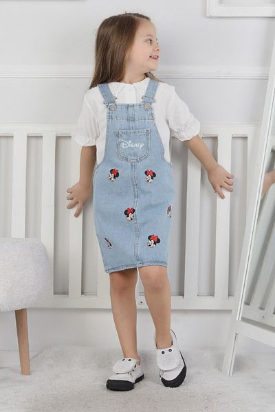 Bloom Bbk-295 Denim Gilet Red Patterned