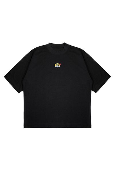 TRAGEDY Unisex Oversize Tn Air Printed Boxy Fit Μπλουζάκι από χοντρό ύφασμα