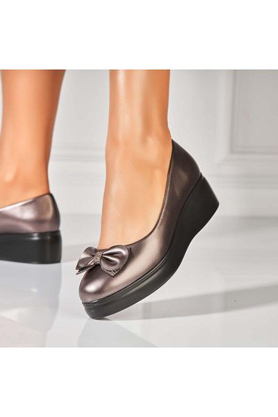 Joana Women's casual shoes Bronze made of Eren Eco-leather