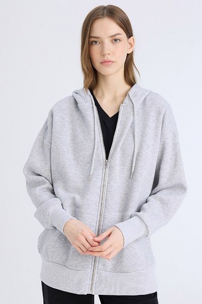 DeFacto Übergroßer, breiter, dicker Cardigan mit Kapuze V4233az25sp