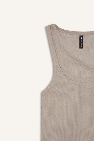 DeFacto Slim Fit Slim Fit Basic Απλό στρογγυλό λαιμό με ραβδωτό καμιζόλα εσώρουχο E5539AX25SM