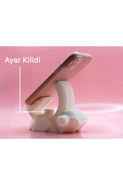 OVERMAX Eğimli Telefon Tutucu Beyaz - Masaüstü Telefon Standı - Ayarlanabilir...