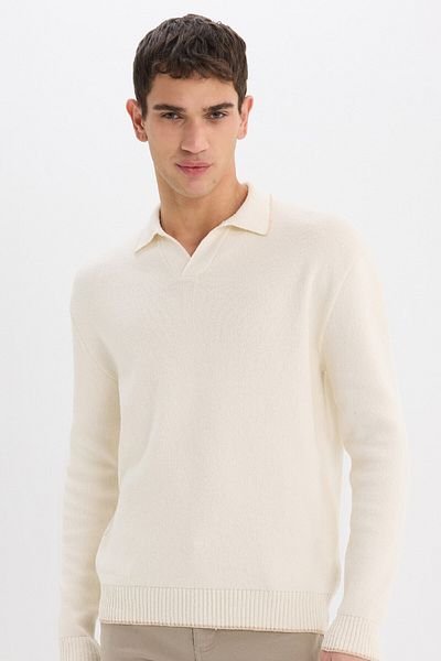 DeFacto Standard Fit Polo Neck Knitwear Sweater E5220Ax24Wn
