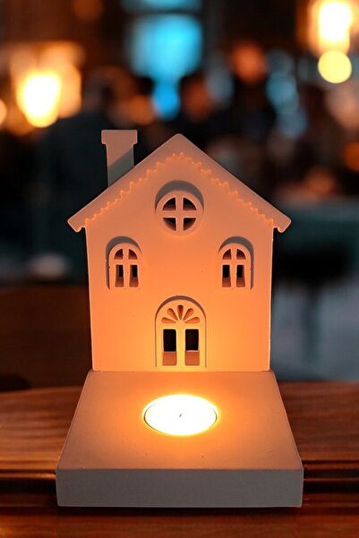 BESAGU HOME DEKORATİF TEALİGHT MUMLUK - EV ŞEKLİNDE MUMLUK (TEALİGHT MUM DAHİ...