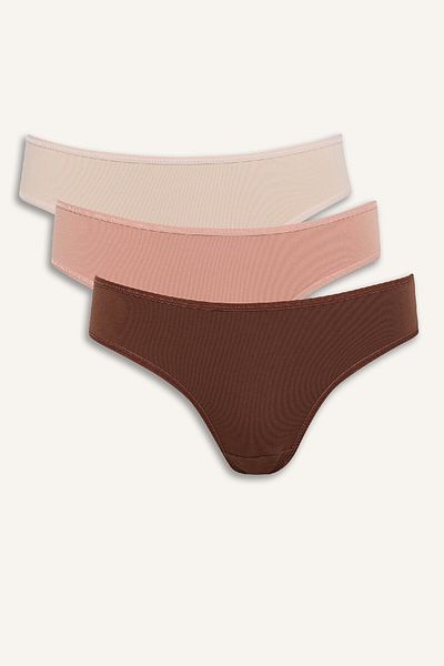 DeFacto 3-teiliges Slip-Höschen-Fall In Love E4880ax25sp