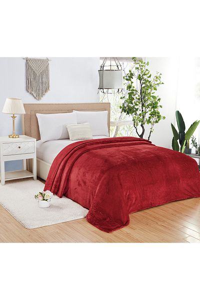 Generic Double Size Throw Blanket All Season Lightweight Flannel Blanket For Couch Bed And Sofa 200X220 cm