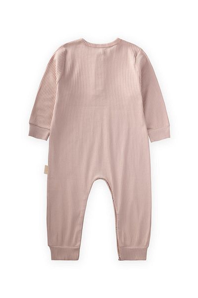 Cigit Cuffed Corded Jumpsuit 0-3 Years Powder Pink