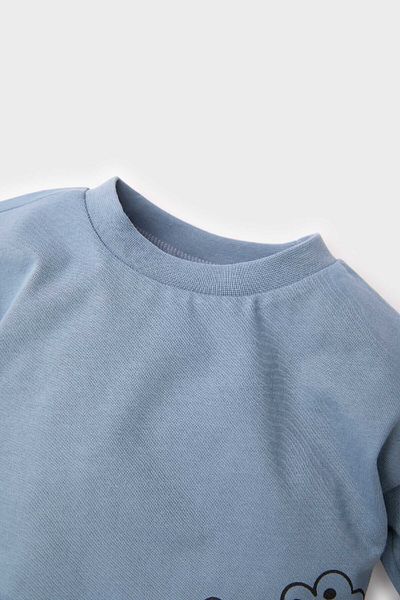 DeFacto Baby Boy Crew nyakú állatmintás hosszú ujjú póló E4903a525sp