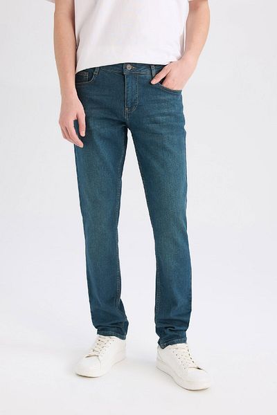 DeFacto Pedro Slim Fit κανονική μέση στενό τζιν - B0398AX25SP