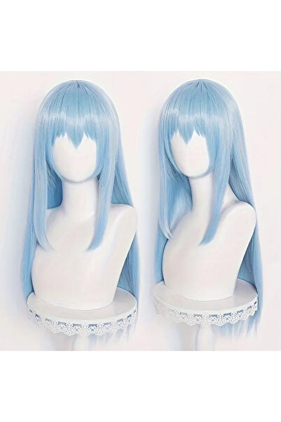 Butic Anime Cosplay Rimuru Tempest Peruk Anime Sentetik Cosplay Peruk Siyah P...