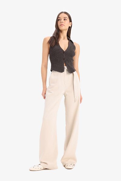 DeFacto Coool Slim Fit Slim Fit geknöpfte Strickweste D3584ax25sp