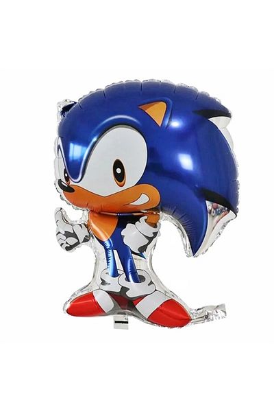 Parti Station Dark Blue Fox Sonic Boom Concept Age 4 Balloon Set Sonic Theme Birthday Background Decoration Balloon Set