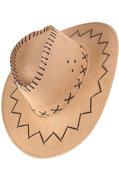 Uniquetrenders Children's Unisex Bandana Nubuck Cowboy Hat (8-14 Years)