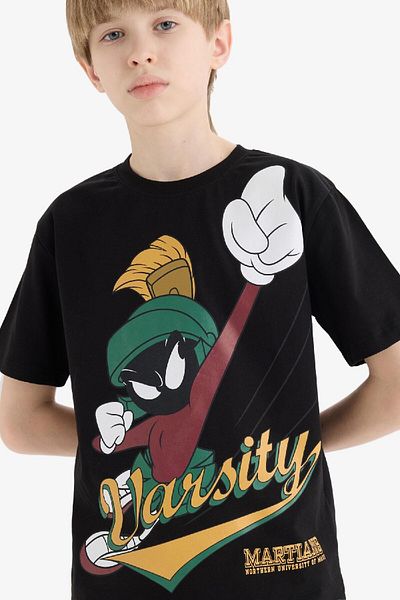 DeFacto Boy's Looney Tunes Crew Neck Short Sleeve T-Shirt E3108A825Sm