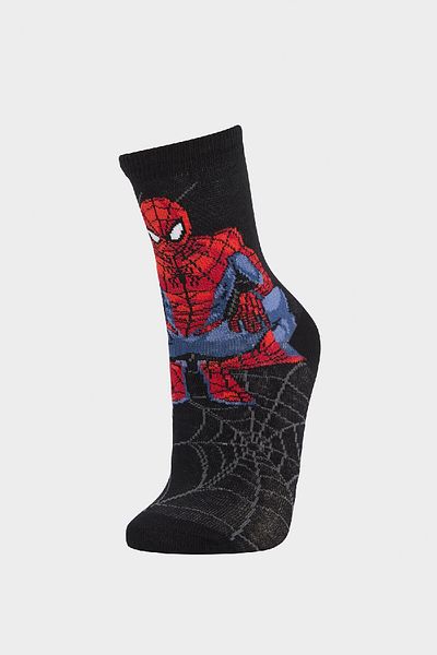 DeFacto Комплект от 2 памучни дълги чорапи за момчета Marvel Spiderman E5167a8ns