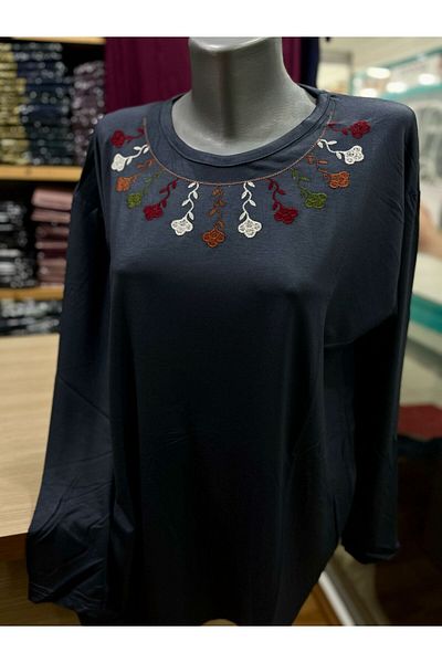 TCR Women's Lycra Embroidered Combed Cotton Blouse