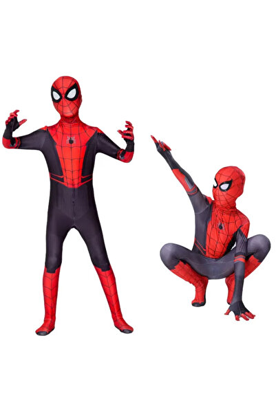 Butic Örümcek Adam Çocuk Kostüm Tam Kostüm Maske Çocuk Eğlence Kostüm Çizgidi...