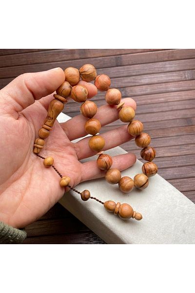 dergah tesbih Efe Mascot Rosary - Olive Tree Design
