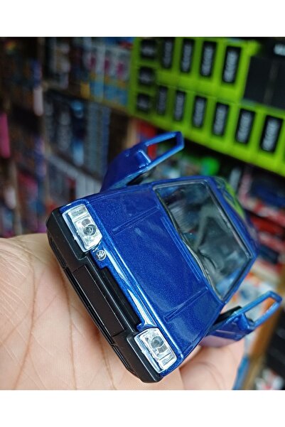 OYUNCAKSAHİLİ SKODA FAVORİT DİECAST KOLEKSİYON METAL FAVORIT ARABA KAPILAR AÇILIR ÇEKBIRAK MAVİ