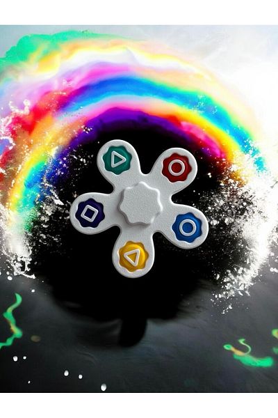 HF DESIGNER Squid Game Five Stones Game + Stress Wheel Two in One (Product with Video)