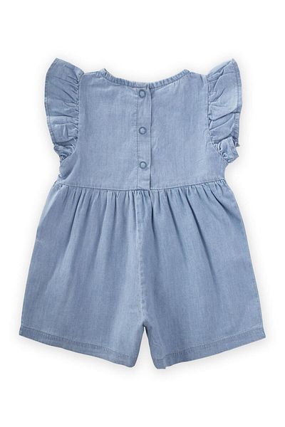 Cigit Salopetă albastră din denim 0-3 ani