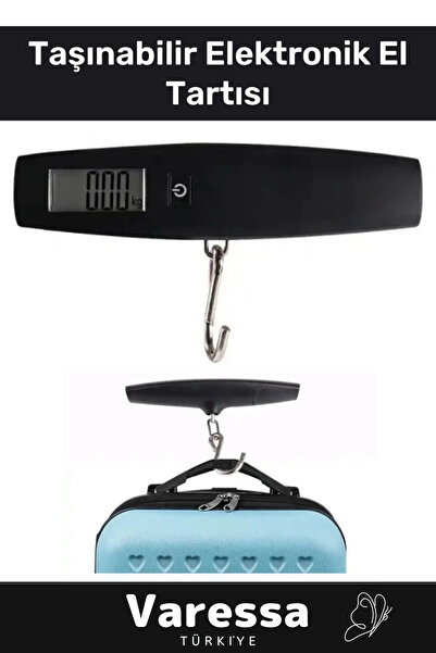 VARESSA Özel Seyahat Bavul Ağırlık Tartı Dijital Lcd Ekran Çok Amaçlı Taşınab...