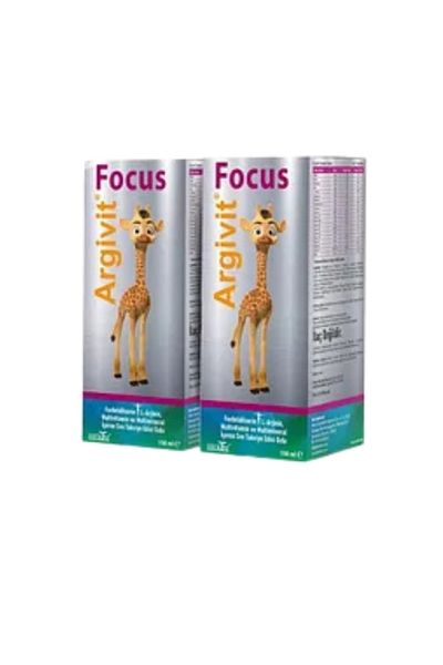 Argivit Focus Multivitamin and Multi Mineral Syrup 150 ml 2 Pack Set