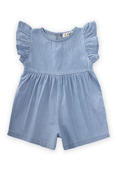 Cigit Salopetă albastră din denim 0-3 ani