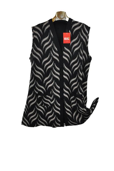 elma abone Plus Size Silvery Combed Vest