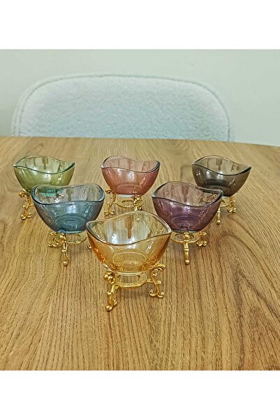 Elta Collection 6-Piece Luxury Coffee Side Colored Mini Turkish Delight Bowl,...