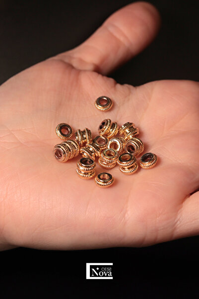 CessNova Noktalı Halka Model Takı Yapımı Ara Aparat (20 Adet, Tekli)