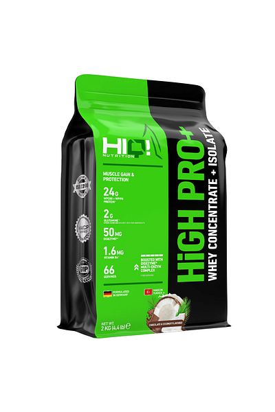 HIQ NUTRITION Hiq High Pro+ 2 kg Chocolate&Coconut Flavored