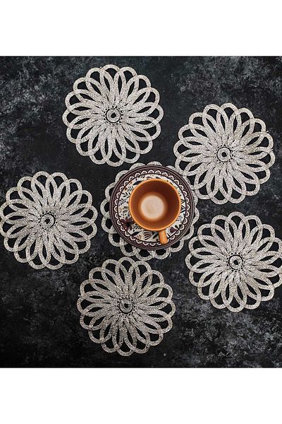 Çt Çeyizci Tekstil Servetel de prezentare, Servetel de cocktail, Servetel de prezentare lateral de cafea, Servetel de prezentare 6 bucati