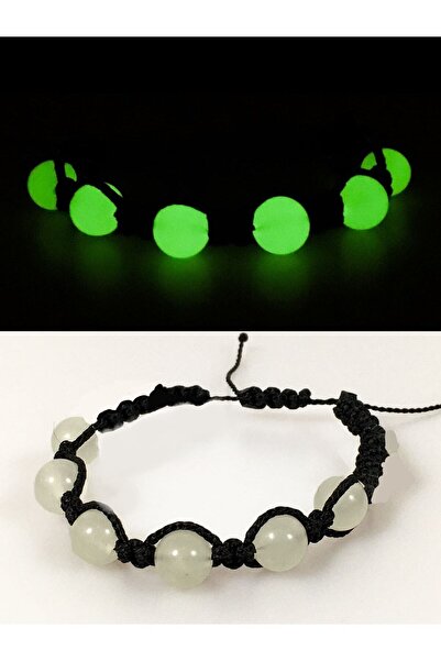 Sewor Karanlıkta Parlayan Orjinal Kedi Gözü Bileklik Örme Ipli Tasarım