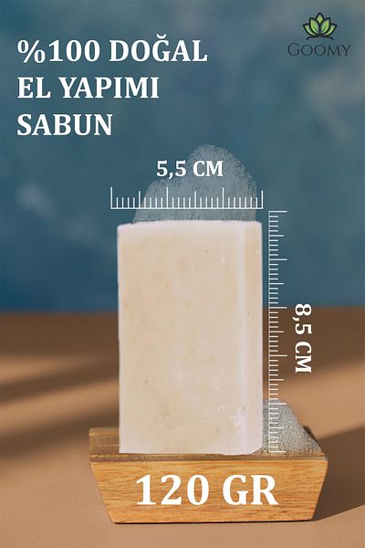 GOOMY Premium Handmade 100% Natural and Organic Solid Rice Soap 120Gr