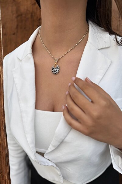 Utku Kuyumculuk 14 AYAR ÖZEL TASARIM İTALYAN ZİNCİRLİ DAMLA MODEL ALTIN KOLYE