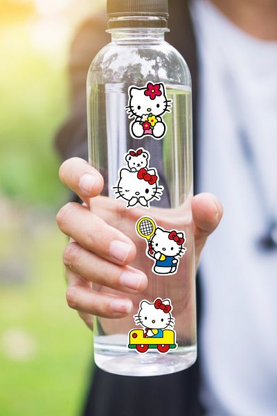 Grafikup 50 Pieces Mega Size Sticker Set - Pen Laptop Notebook Water Bottle Label