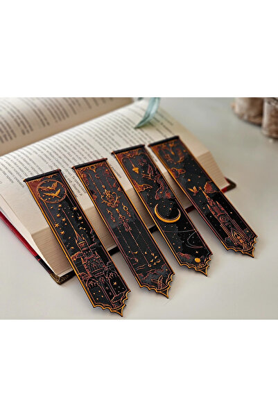 genomera Set od 4 oznaka za knjige Hogwarts