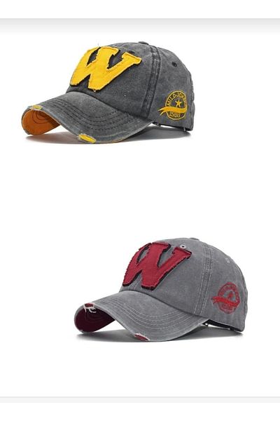 WOHOME Unisex Antique W Hat Set of 2