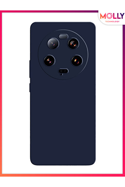 Molly Xiaomi Mi 13 ULTRA İçin Gece Mavisi Liquid İçi Kadife Silikon Kılıf