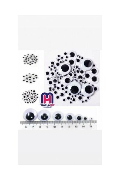 miraylahobi 8 mm Moving Eye Black 50 Pairs