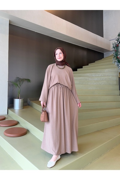 Moda Lippa Loose Suit with Earth Wrap Skirt