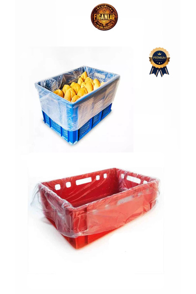 figanlar ambalaj Orijinal Şeffaf Ekmek Kasa ve Koli İç Poşeti 1 kg 80x110