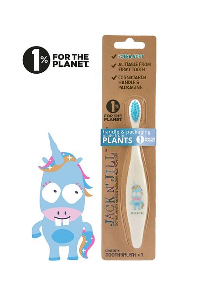 Jack N'Jill Baby/Child Toothbrushing Set (Unicorn + Flavored Toothpaste 50g)
