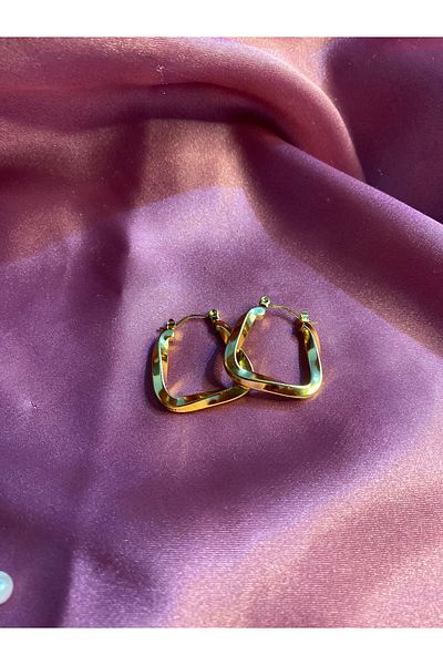 D&B ACCESSORIES Stainless Steel Hoop Earrings